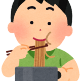 ラーメン食べるときに丼に口つけて麺とスープをブジュルルル…って音立てて同時に食う奴